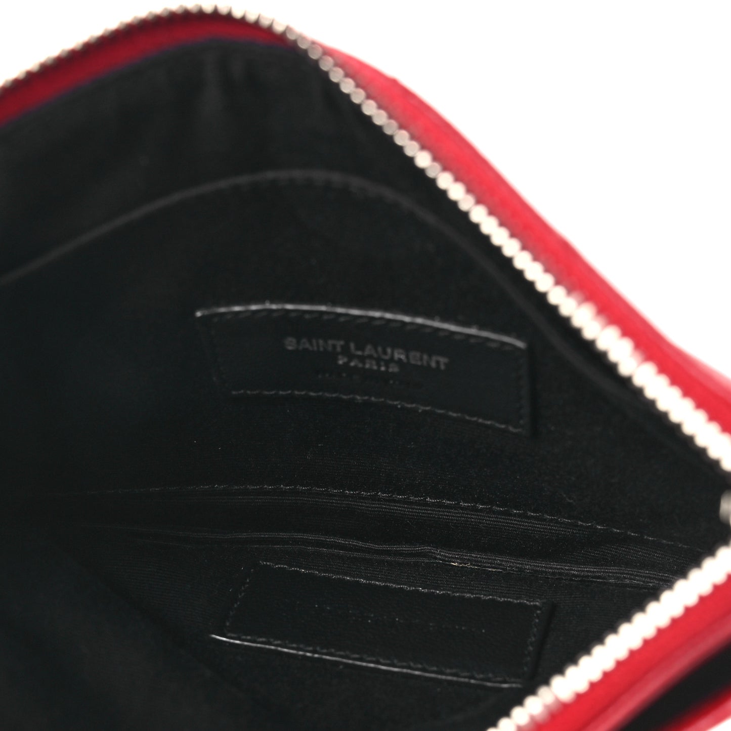 Grain De Poudre Chevron Monogram Bill Pouch Rouge Eros