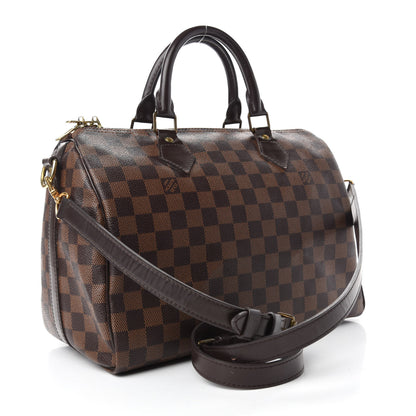 Louis Vuitton Damier Ebene Speedy Bandouliere 30 3 of 10