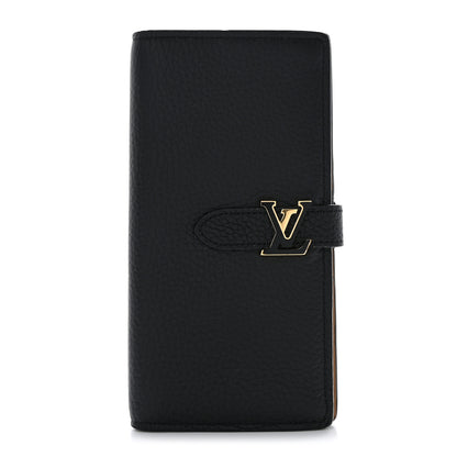 Louis Vuitton Taurillon LV Vertical Capucines Wallet Black Arizona 1 of 8