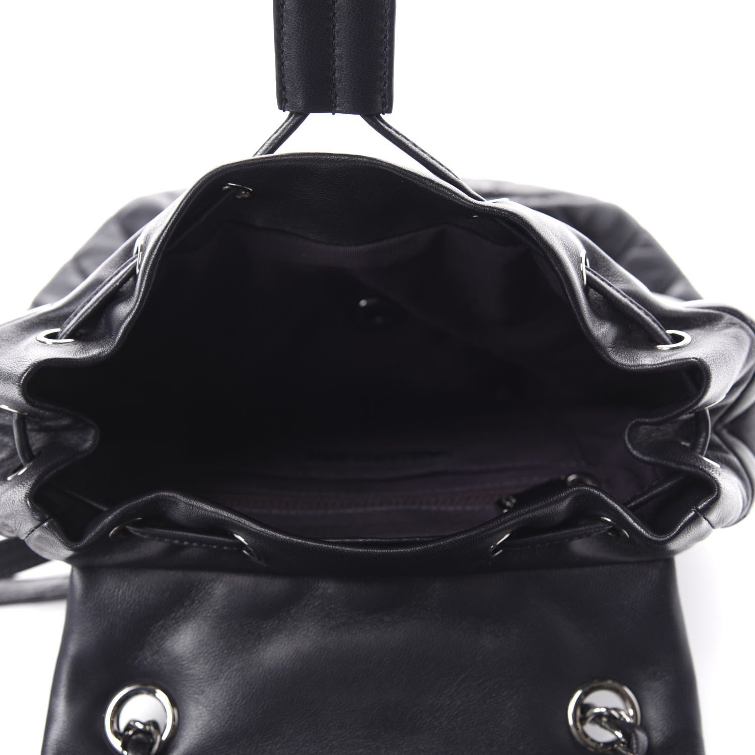 Chanel Lambskin Quilted Small Urban Spirit Backpack Navy 4 of 10