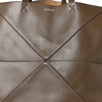 Loewe Shiny Calfskin XXL Puzzle Fold Tote Umber 6 of 10