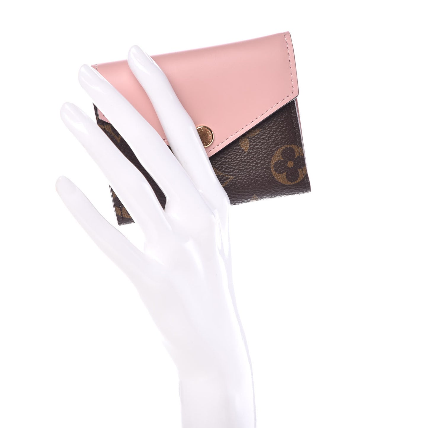 Monogram Zoe Wallet Rose Ballerine