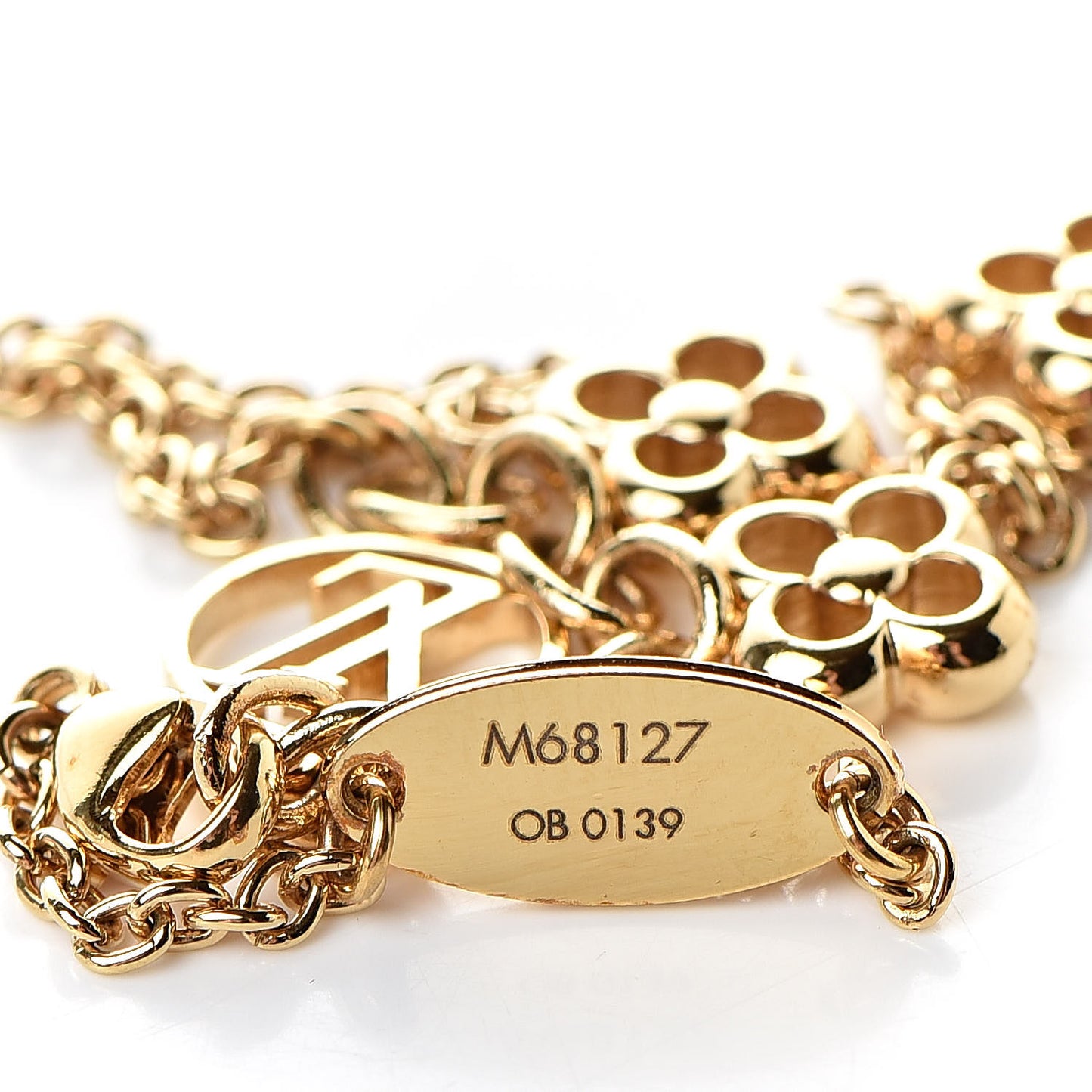Brass Flower Full Bracelet Gold