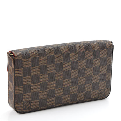 Louis Vuitton Damier Ebene Pochette Felicie Chain Wallet 2 of 10