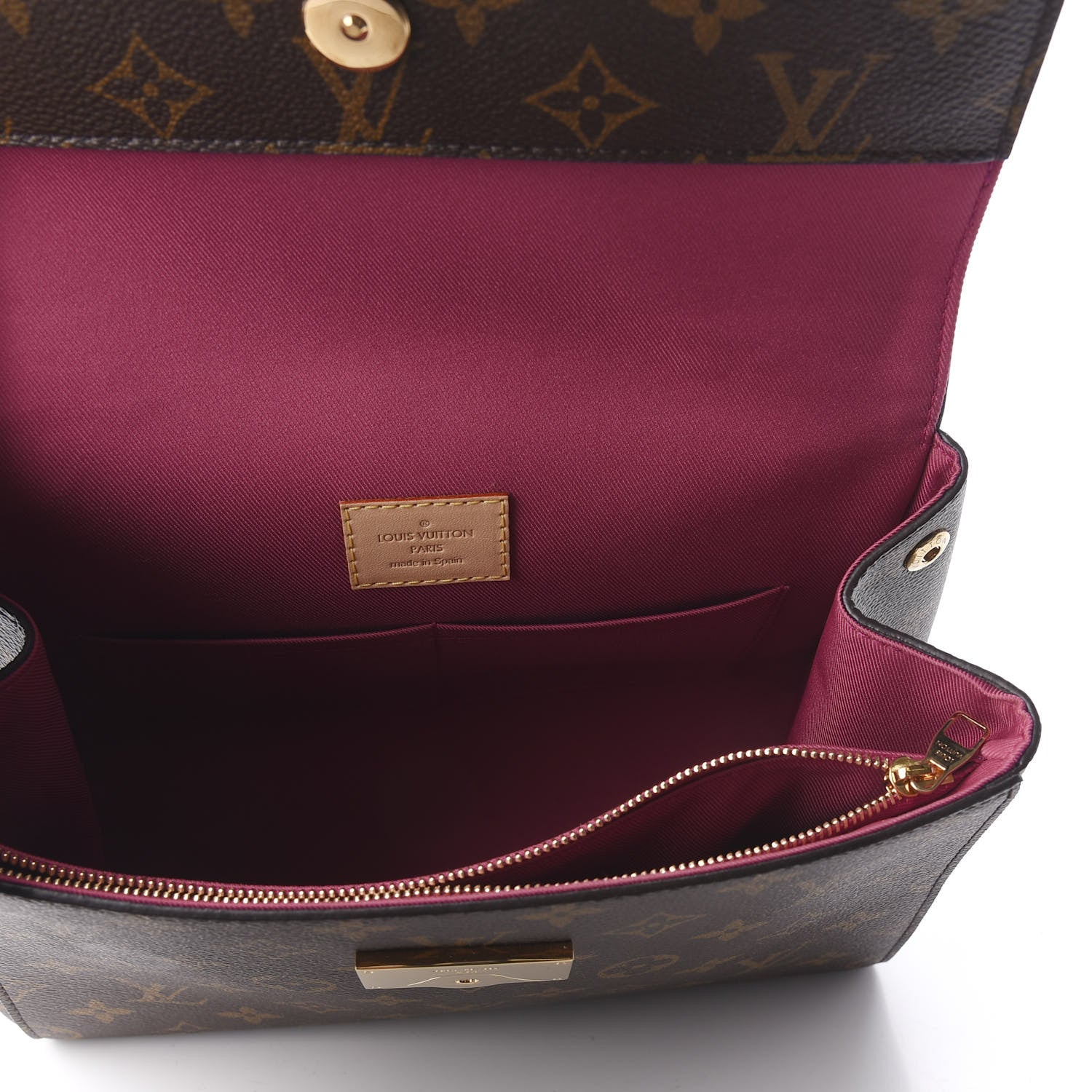 Louis Vuitton Monogram Cluny BB Bordeaux Fuchsia 5 of 9