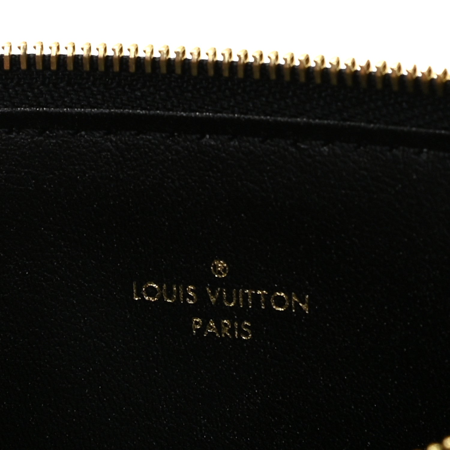 Louis Vuitton Empreinte Felicie Chain Wallet Zippered Insert Black 5 of 9