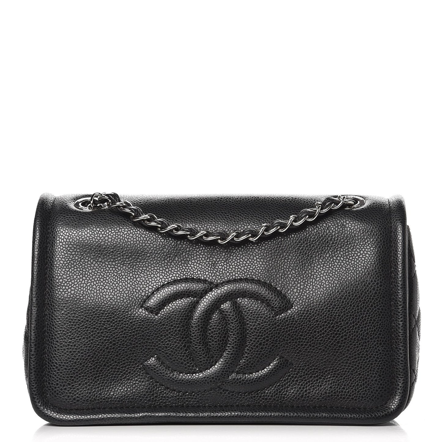 Caviar Medium Timeless CC Flap Black