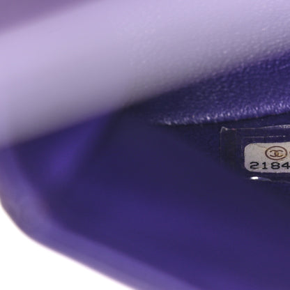 Chanel Patent Quilted Mini Rectangular Flap Purple 7 of 13