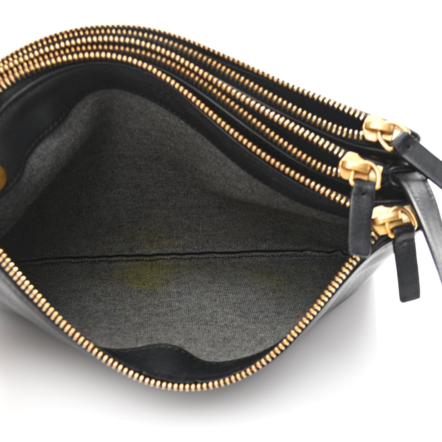 Celine Lambskin Large Trio Crossbody Bag Black 5 of 16