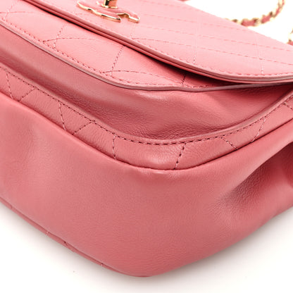 Chanel Calfskin Stitched Small Flap Bag Pink 10 of 11