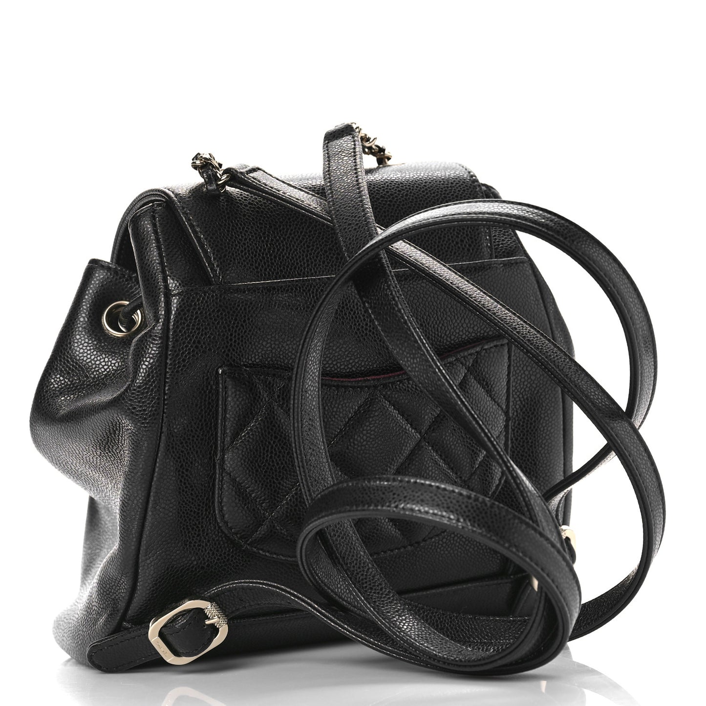 Caviar Quilted Mini Business Affinity Backpack Black