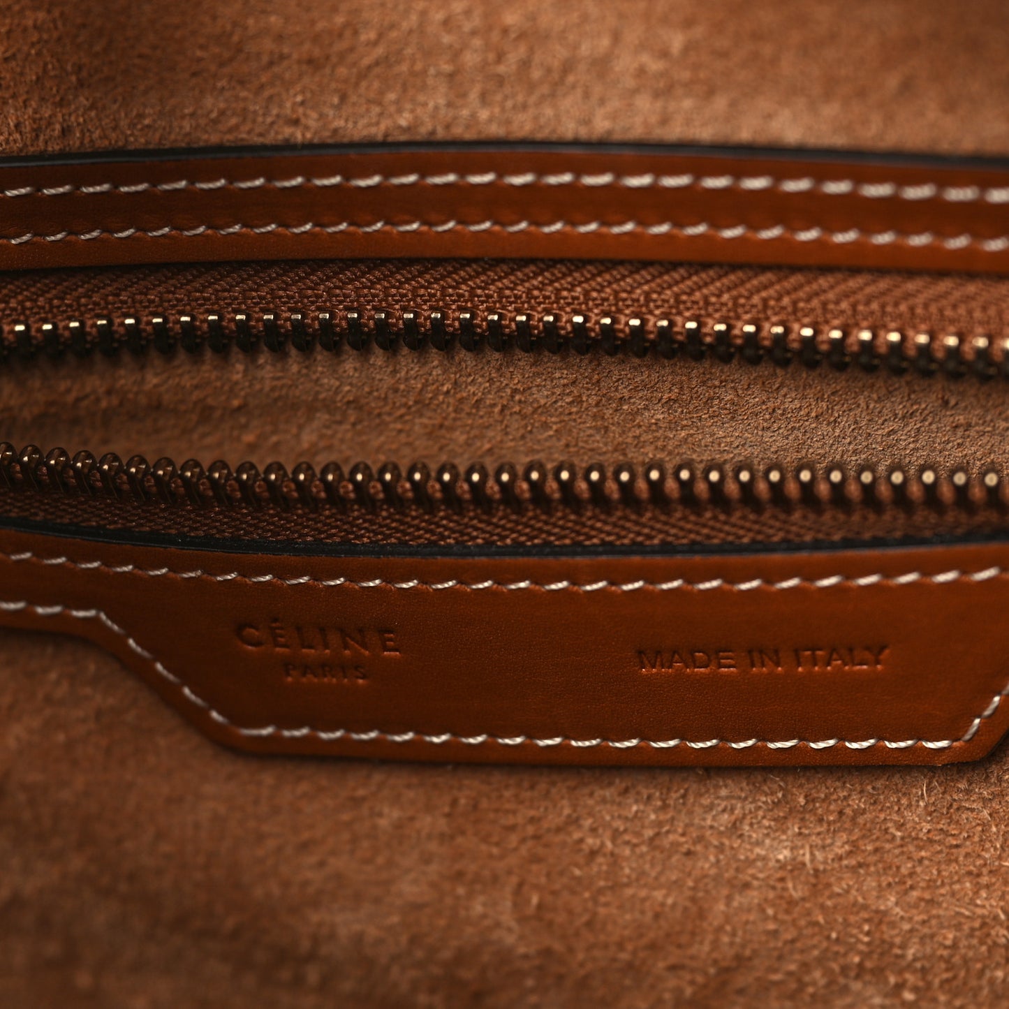 Natural Calfskin Micro Luggage Tan