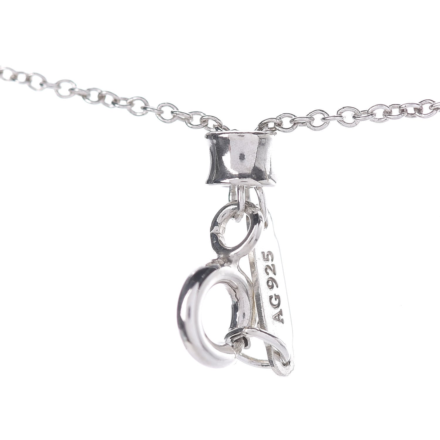 Tiffany Sterling Silver Rubedo 1837 Circles Pendant Necklace 4 of 7