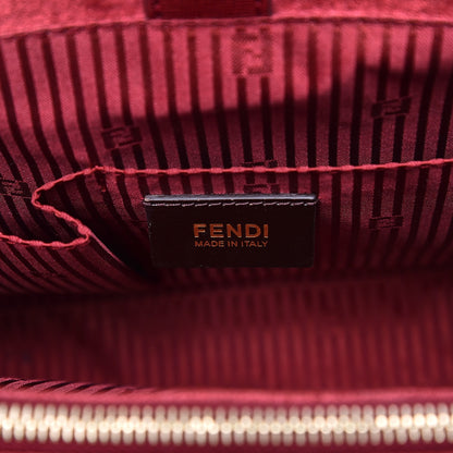 Fendi Vitello Elite Regular 2Jours Tote Rosso Scuro Ciliegia 7 of 11