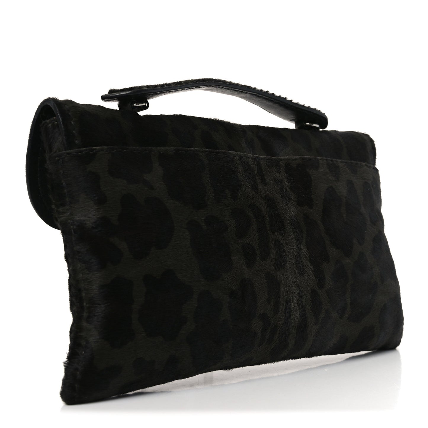 Cavallino Leopard Print Pushlock Envelope Clutch Mimetico