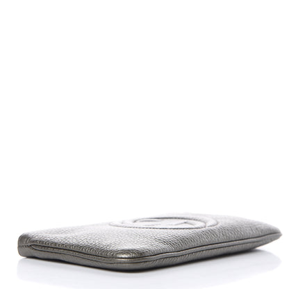 Gucci Metallic Pebbled Calfskin Soho Wristlet Sasso 4 of 7