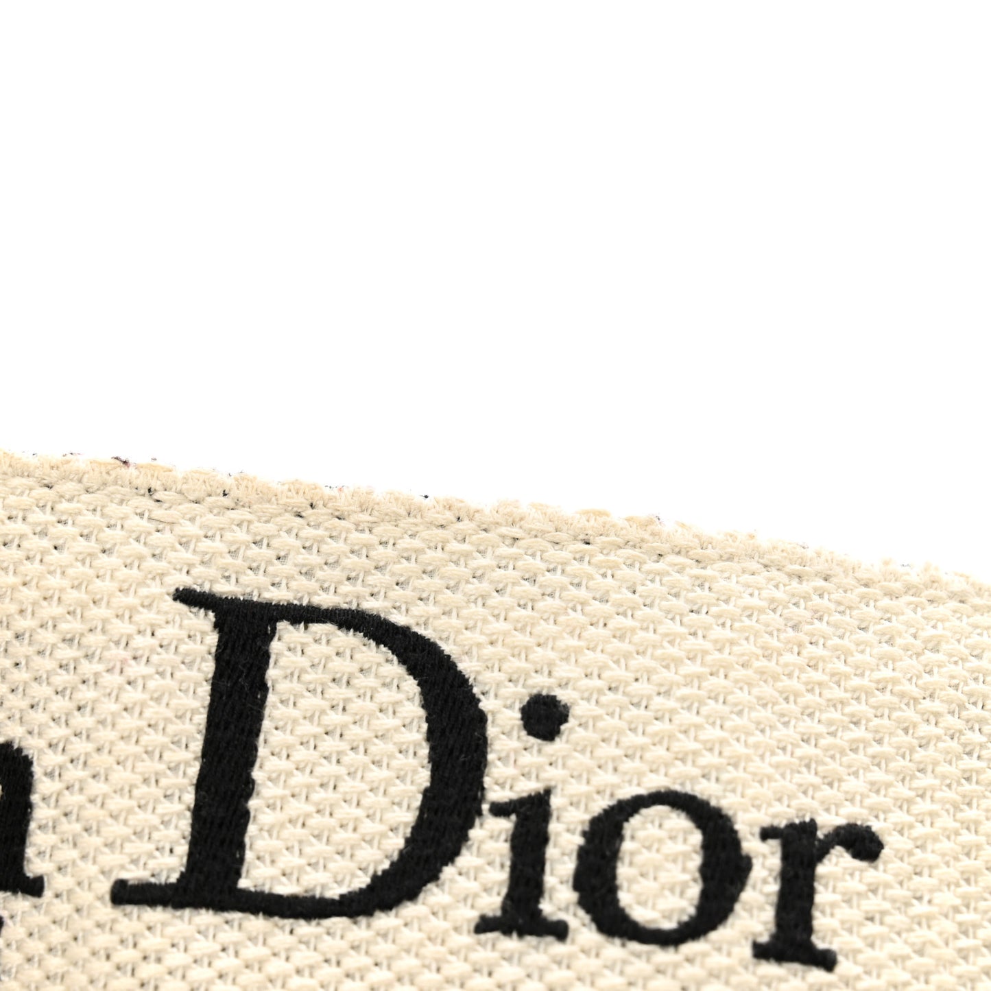 Canvas Embroidered Shoulder Strap Black Ultramatte