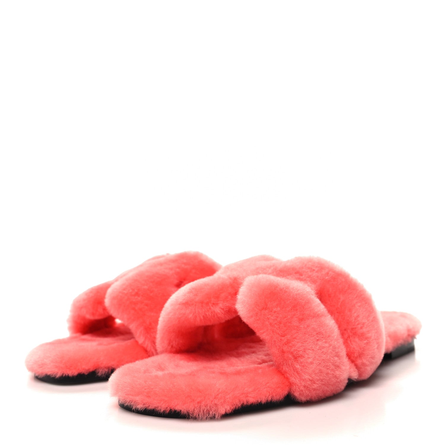 Hermes Woolskin Oran Sandals 41 Rose Du Desert 3 of 8