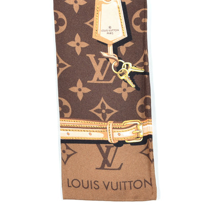 Louis Vuitton Silk Monogram Confidential Bandeau Brown 4 of 4