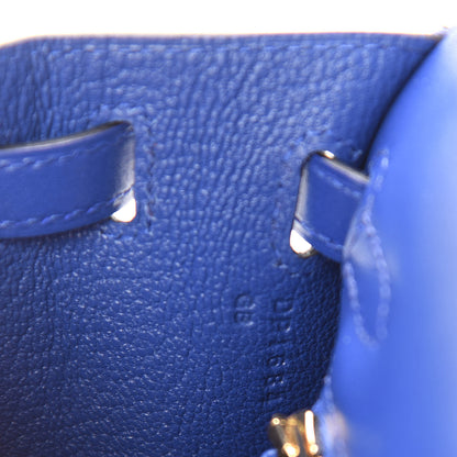 Hermes Tadelakt Kelly Sellier 25 Bleu Electrique 9 of 11