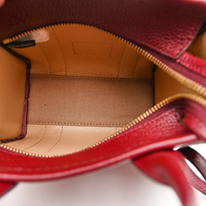 Marc Jacobs Grained Calfskin Mini The Tote Bag Cherry 5 of 11