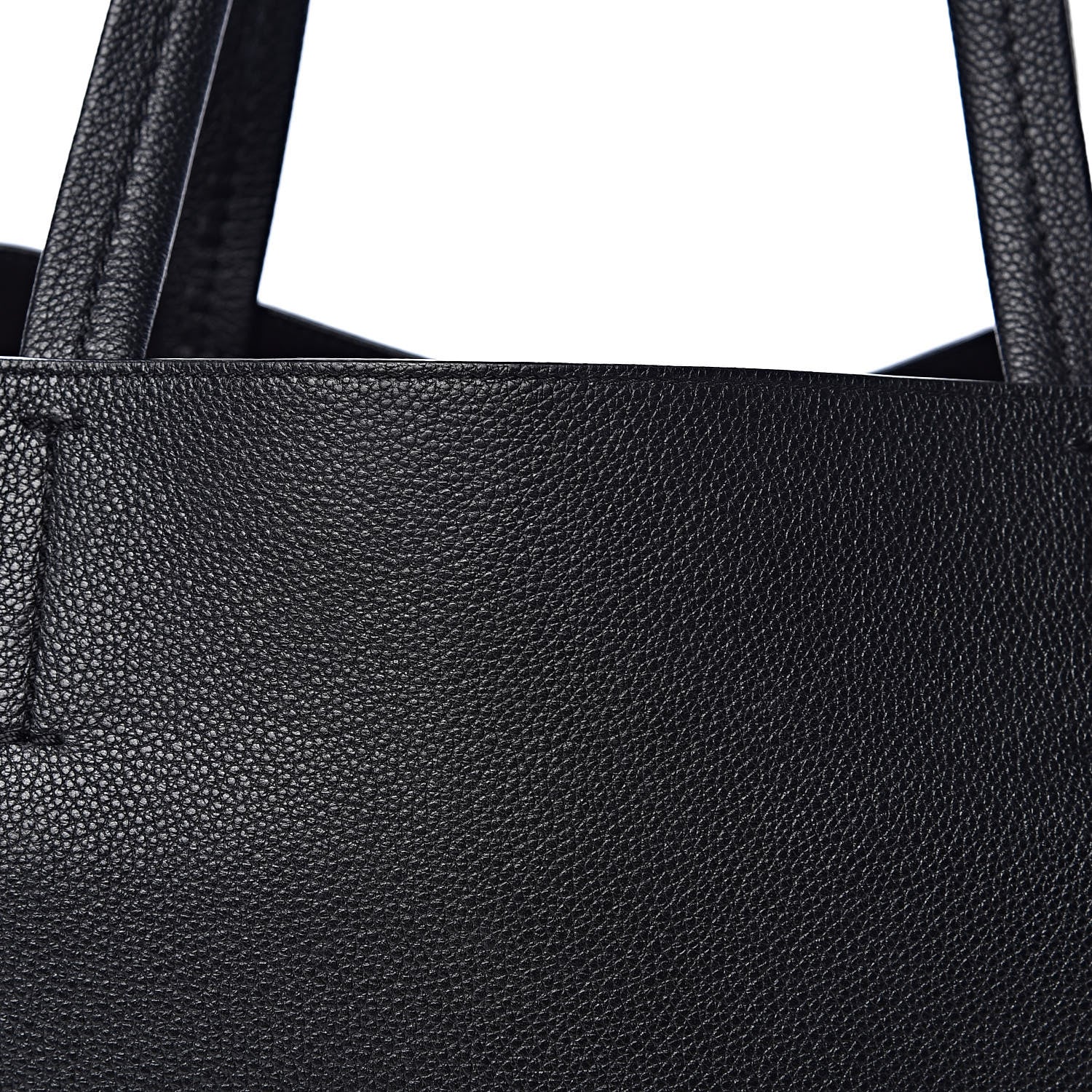 Celine Soft Grained Calfskin Small Belt Cabas Phantom Black 8 of 10