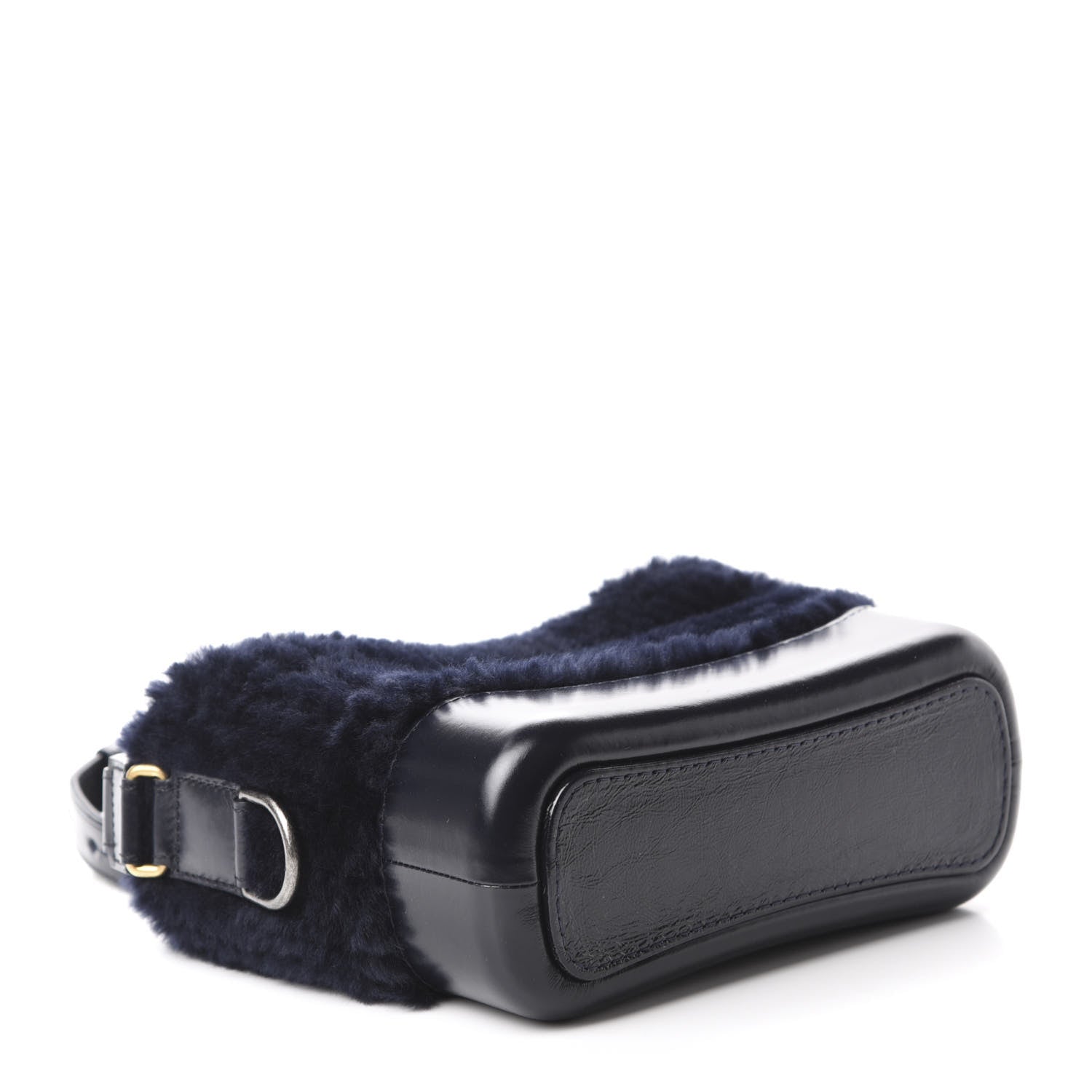 Chanel Shearling Small Gabrielle Hobo Navy 4 of 10