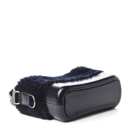 Chanel Shearling Small Gabrielle Hobo Navy 4 of 10