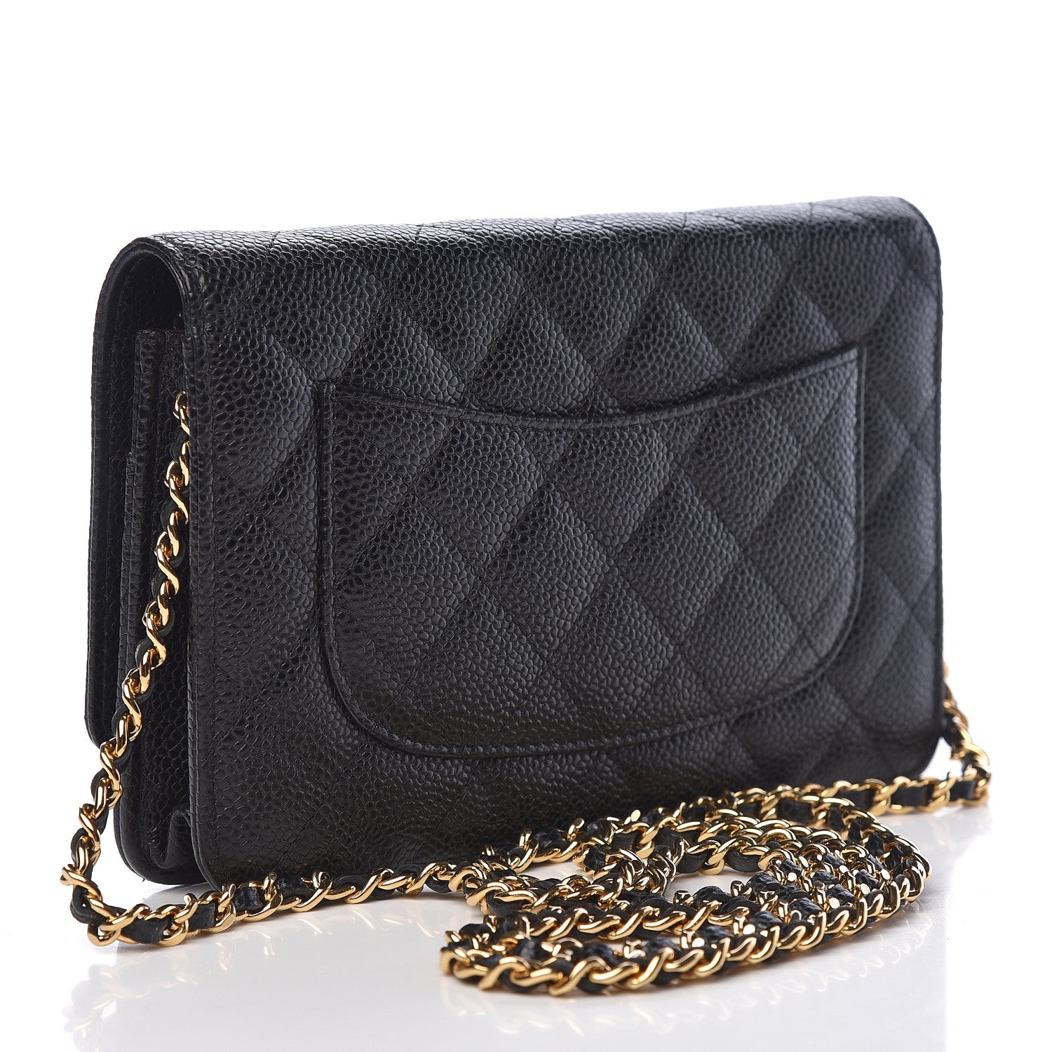 Chanel Caviar Quilted Wallet On Chain WOC Black 3 of 13