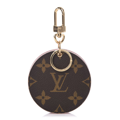 Louis Vuitton Monogram LV Mirror Bag Charm Key Holder Rose Ballerine 1 of 6