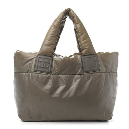 Chanel Nylon Quilted Small Coco Cocoon Reversible Tote Gray 1 of 19