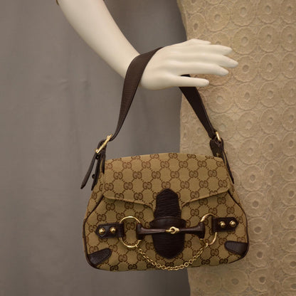 Gucci Monogram Horsebit Flap Bag Ebony 2 of 8