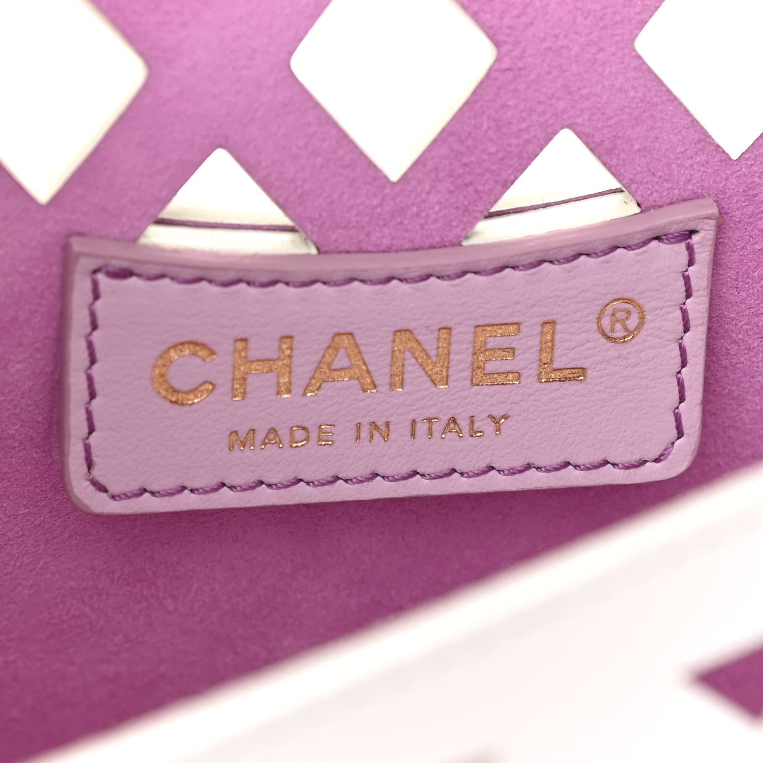 Chanel Lambskin Small Sea Through Flap White Multicolor 7 of 12