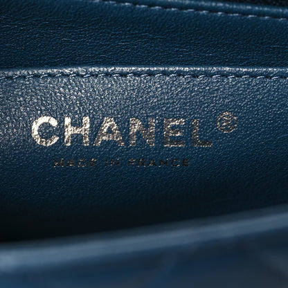 Chanel Lambskin Quilted Mini Rectangular Flap Blue 6 of 10