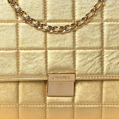 Chanel Metallic Lambskin Chocolate Bar Flap Gold 8 of 10