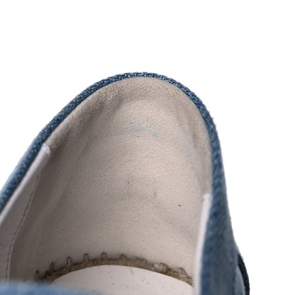 Hermes Denim Canvas Womens Trip Espadrilles 37 Bleu Clair 10 of 12