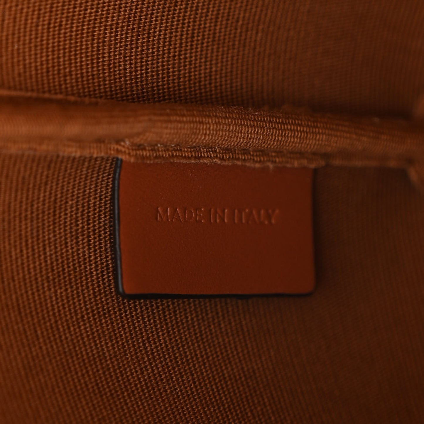 Triomphe Canvas Calfskin Small Bucket Bag Tan