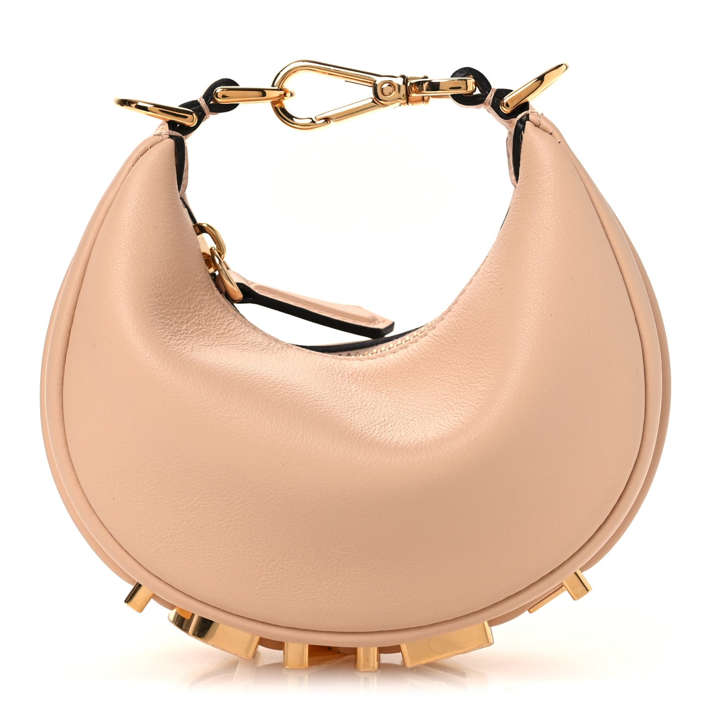 Vitello Grace Matte Nano Fendigraphy Hobo Charm Light Rose