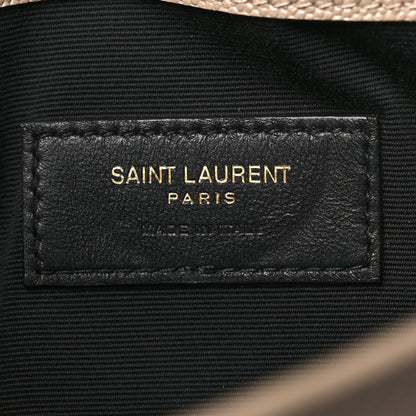Saint Laurent Grain De Poudre Uptown Pouch Dark Beige 6 of 9