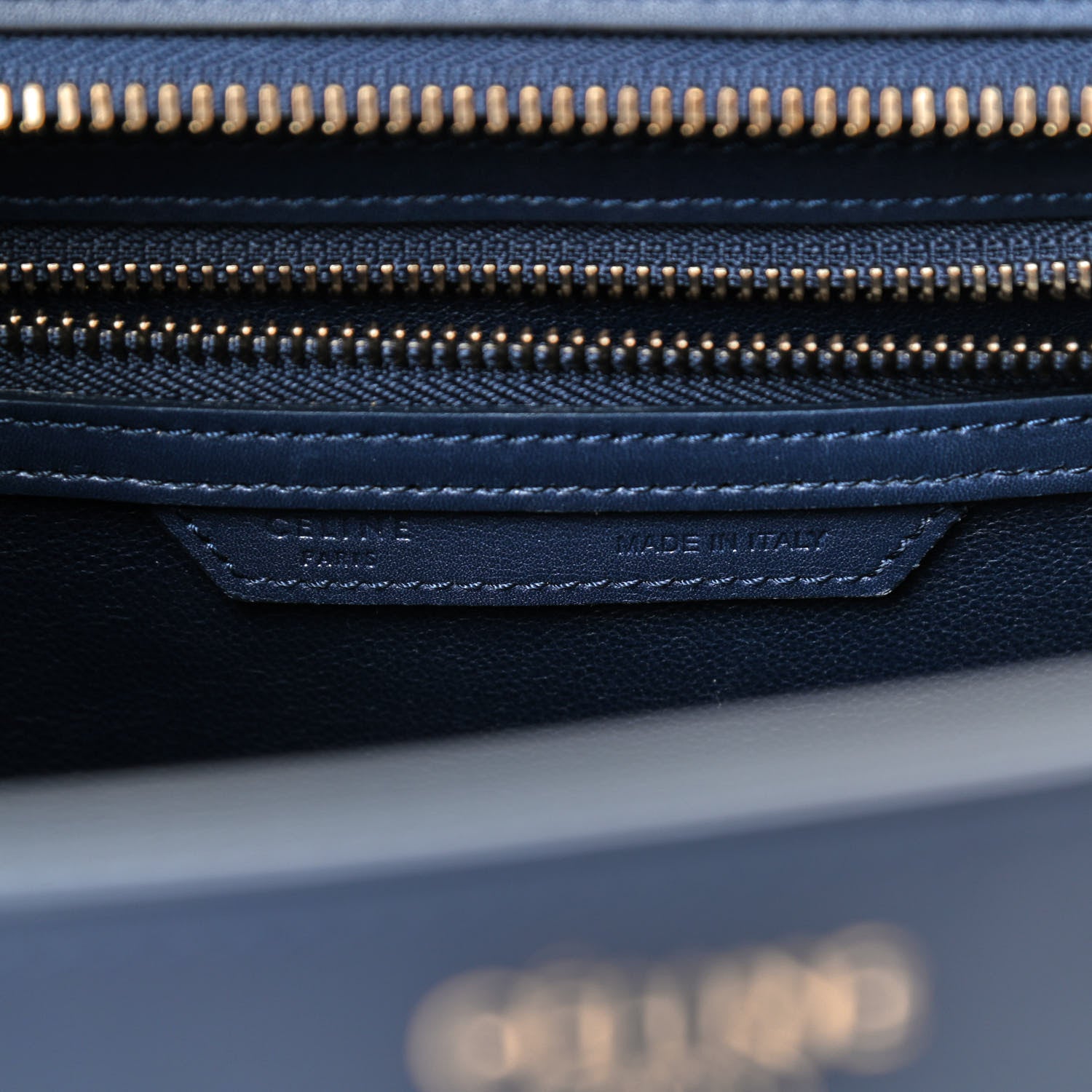 Celine Smooth Calfskin Micro Luggage Ink 7 of 10