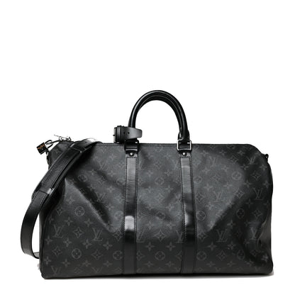Louis Vuitton Monogram Eclipse Keepall Bandouliere 45 1 of 14