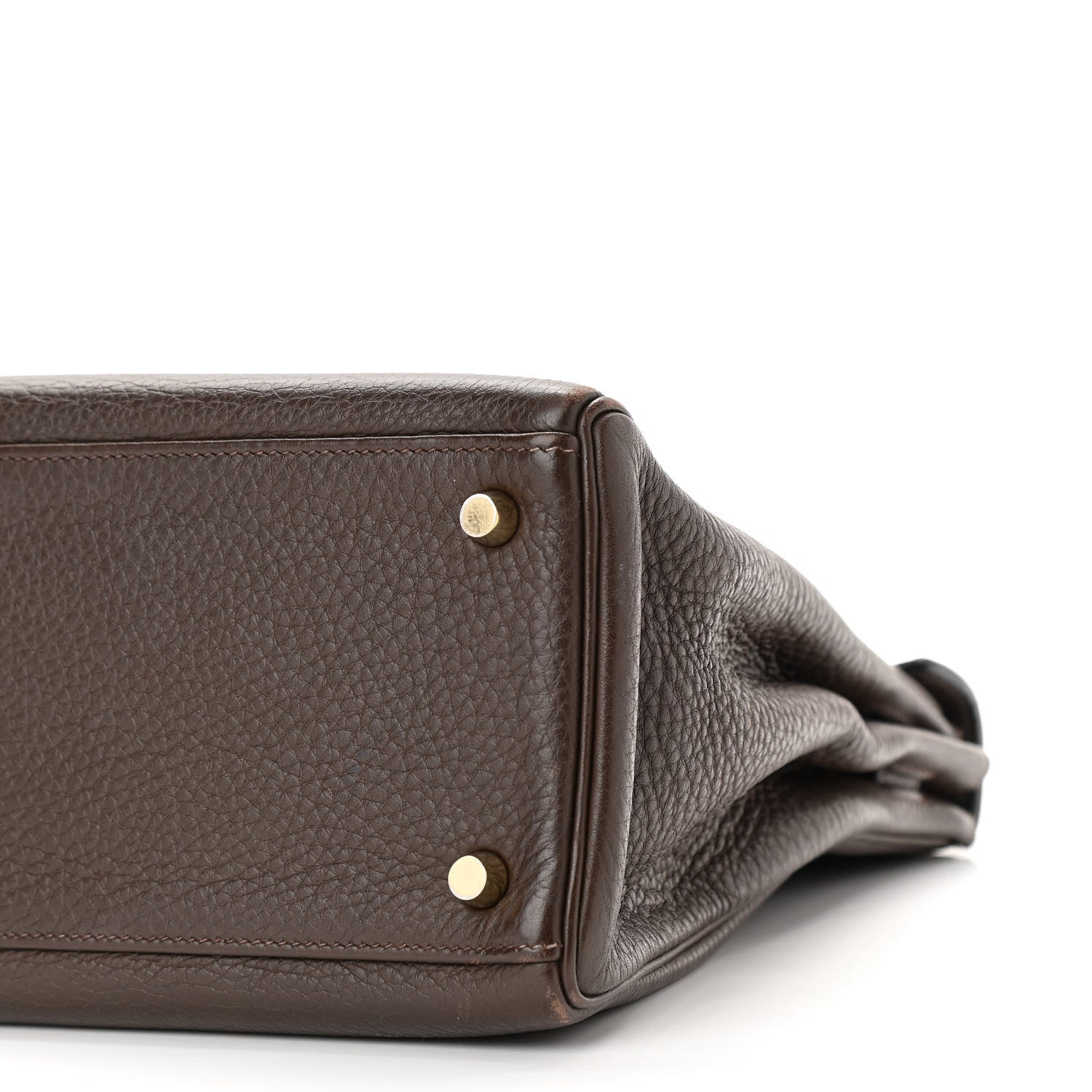 Hermes Taurillon Clemence Kelly Retourne 32 Chocolate 10 of 16