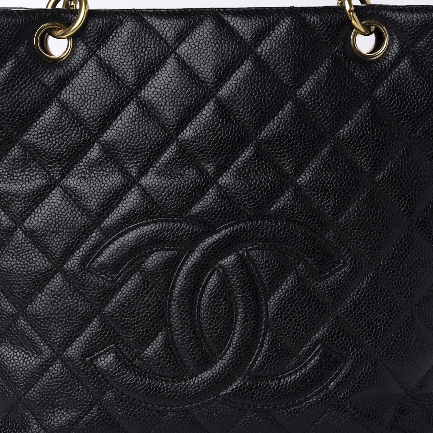 Chanel Caviar Quilted Petit Shopping Tote PST Black 10 of 10