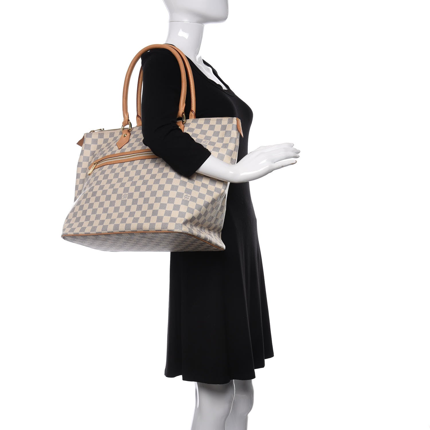 Louis Vuitton Damier Azur Saleya GM 2 of 14