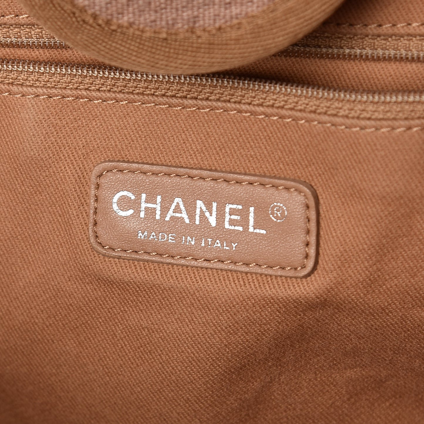 Canvas Large Deauville Tote Beige