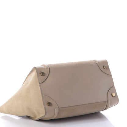 Celine Smooth Calfskin Suede Mini Luggage Camel 4 of 9
