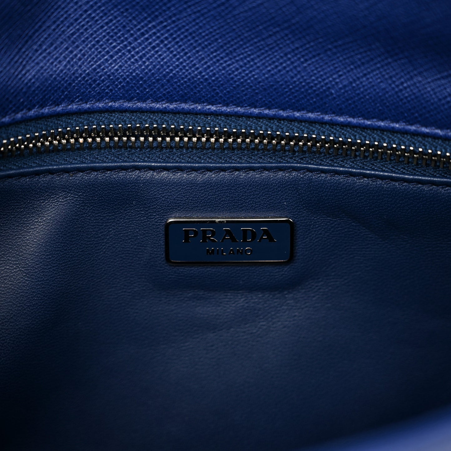 Saffiano Lux Shoulder Bag Bluette