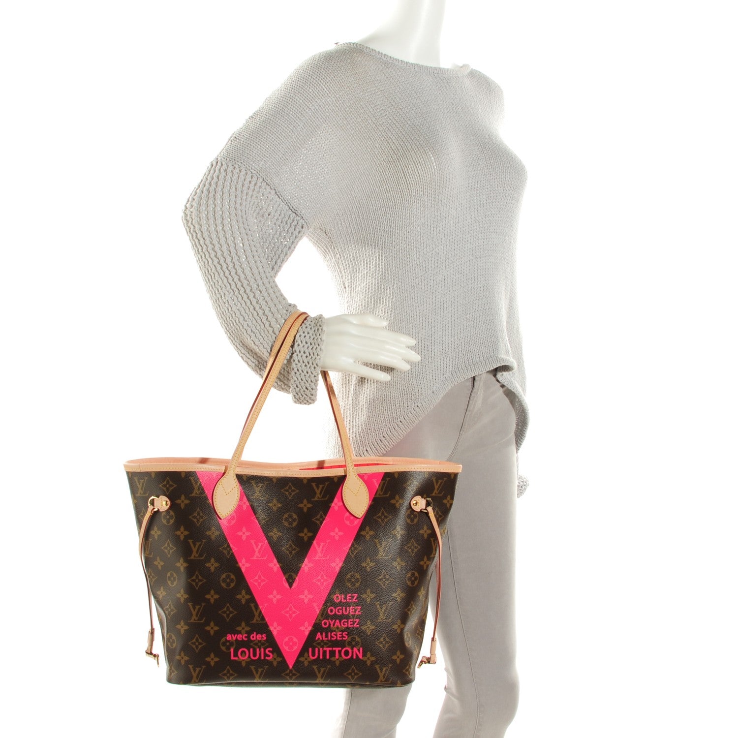 Louis Vuitton Monogram V Neverfull MM Grenade 2 of 7