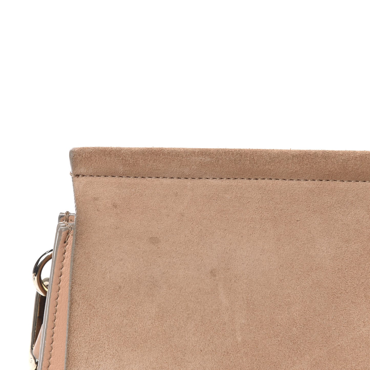 Calfskin Suede Medium Faye Shoulder Bag Blushy Pink