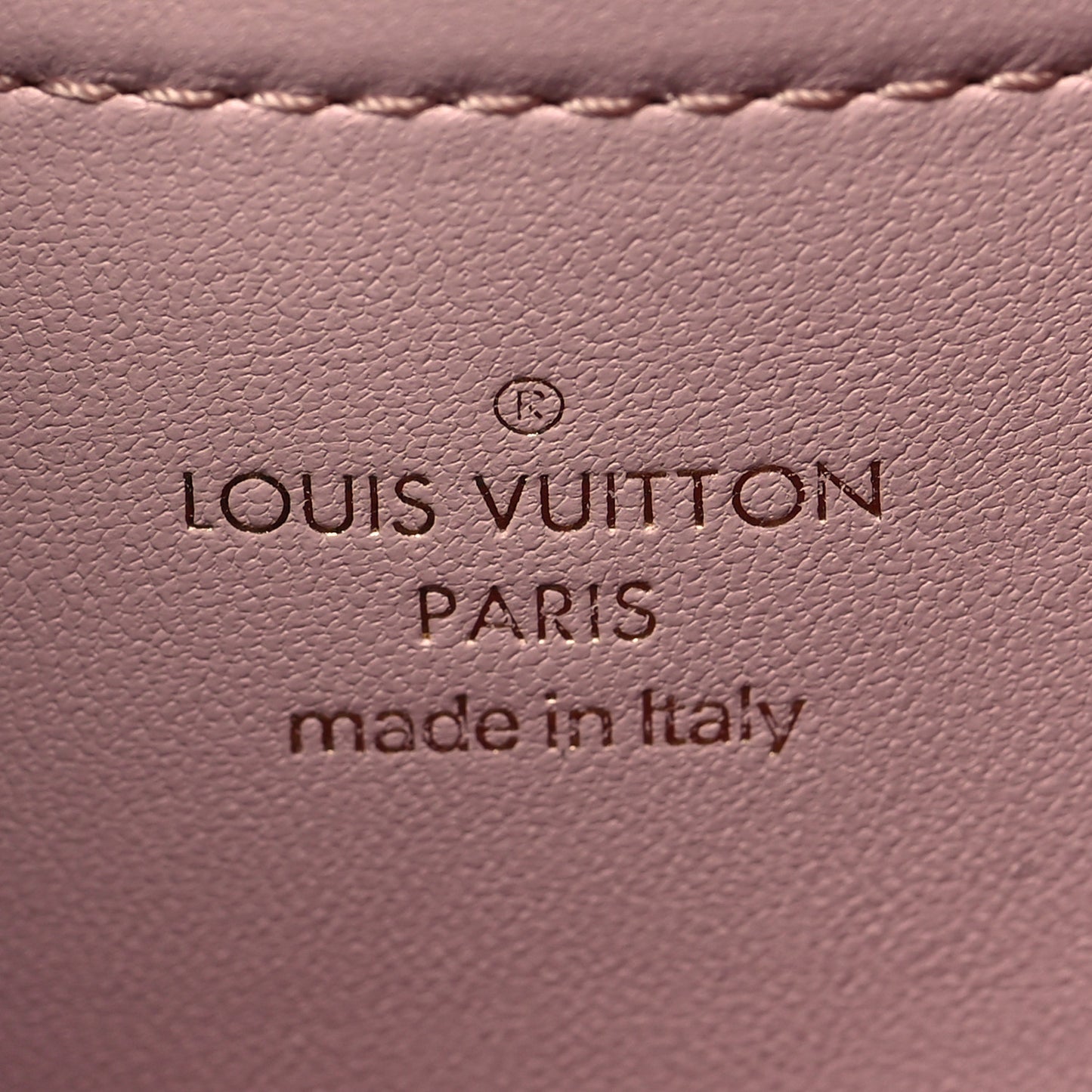 Lambskin Embossed Monogram Pochette Coussin Rose